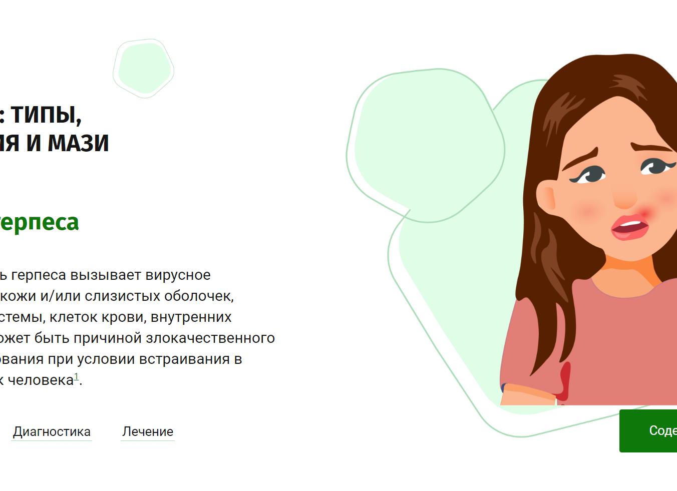 Герпес внутренних органов, признаки и лечение